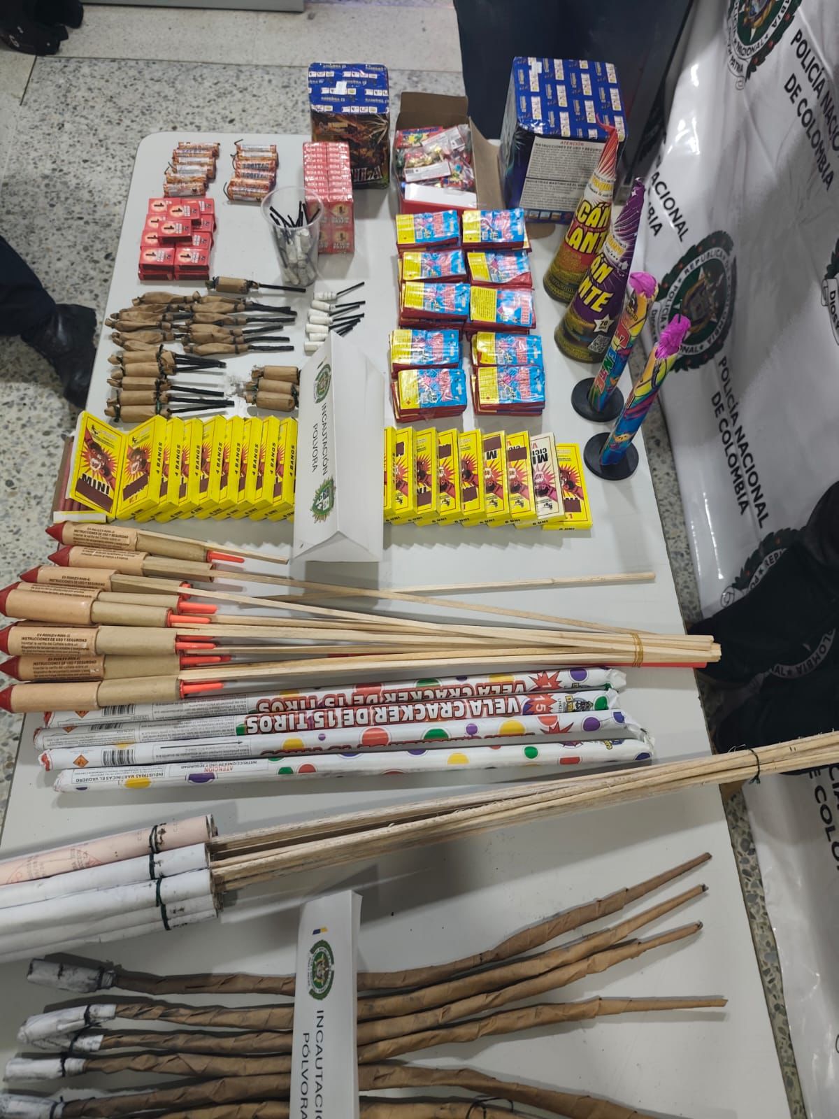 Policía intensifica controles antipólvora para proteger a menores durante la Navidad en el Huila