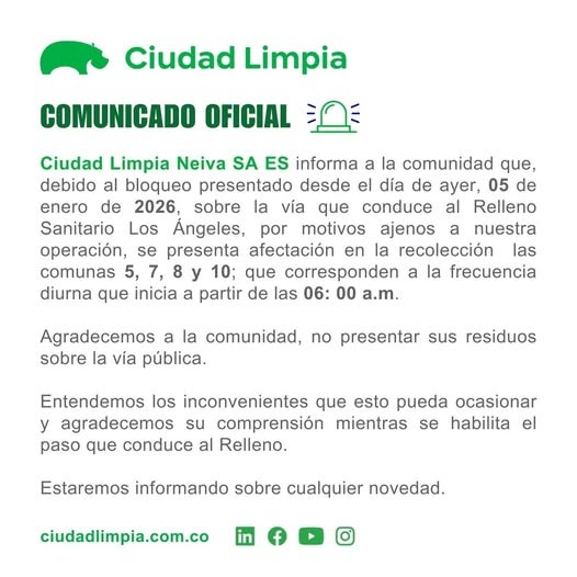 continua cierre de vía de acceso al Relleno Sanitario Los Angeles