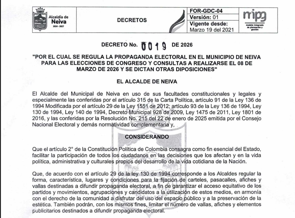 Se expide Decreto para regular publicidad política
