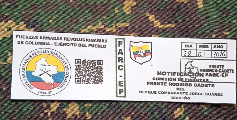 Disidencias extorsionan a Tenderos y estancos