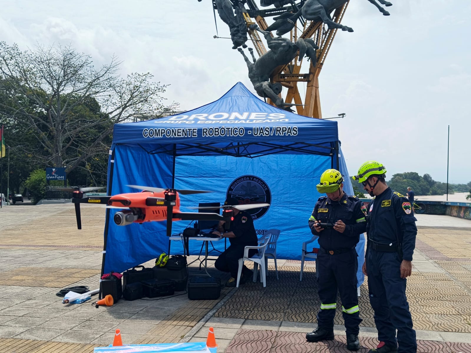 Con drones se monitorea nivel del río Magdalena