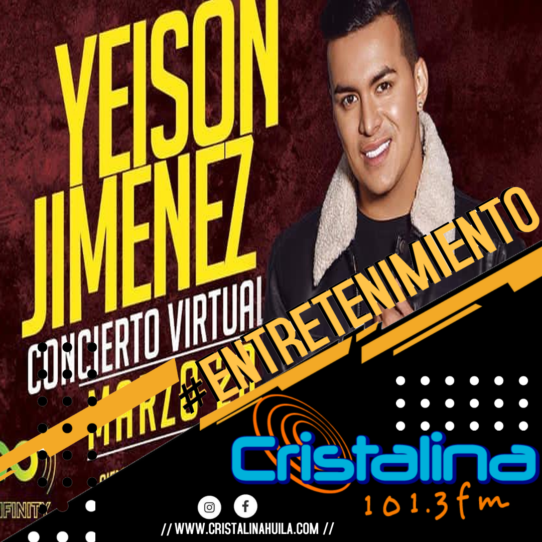 YEISON JIMÉNEZ OFRECERÁ INCREÍBLE CONCIERTO VIRTUAL ESTE SÁBADO 20 DE MARZO