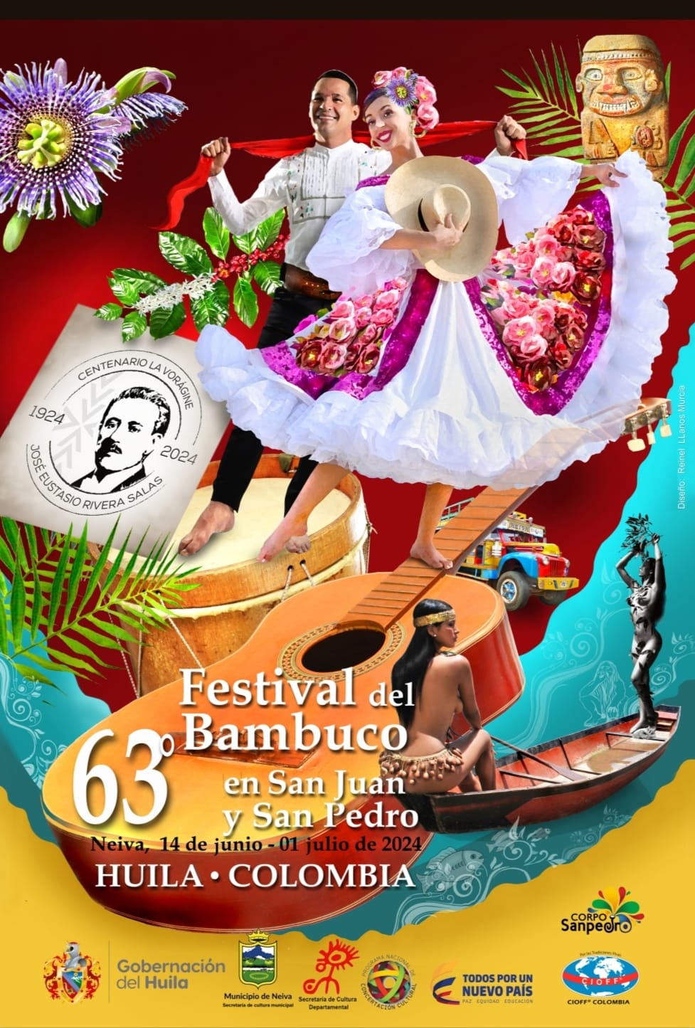 Ya fue escogido el afiche del Festival del Bambuco para su versión 63°
