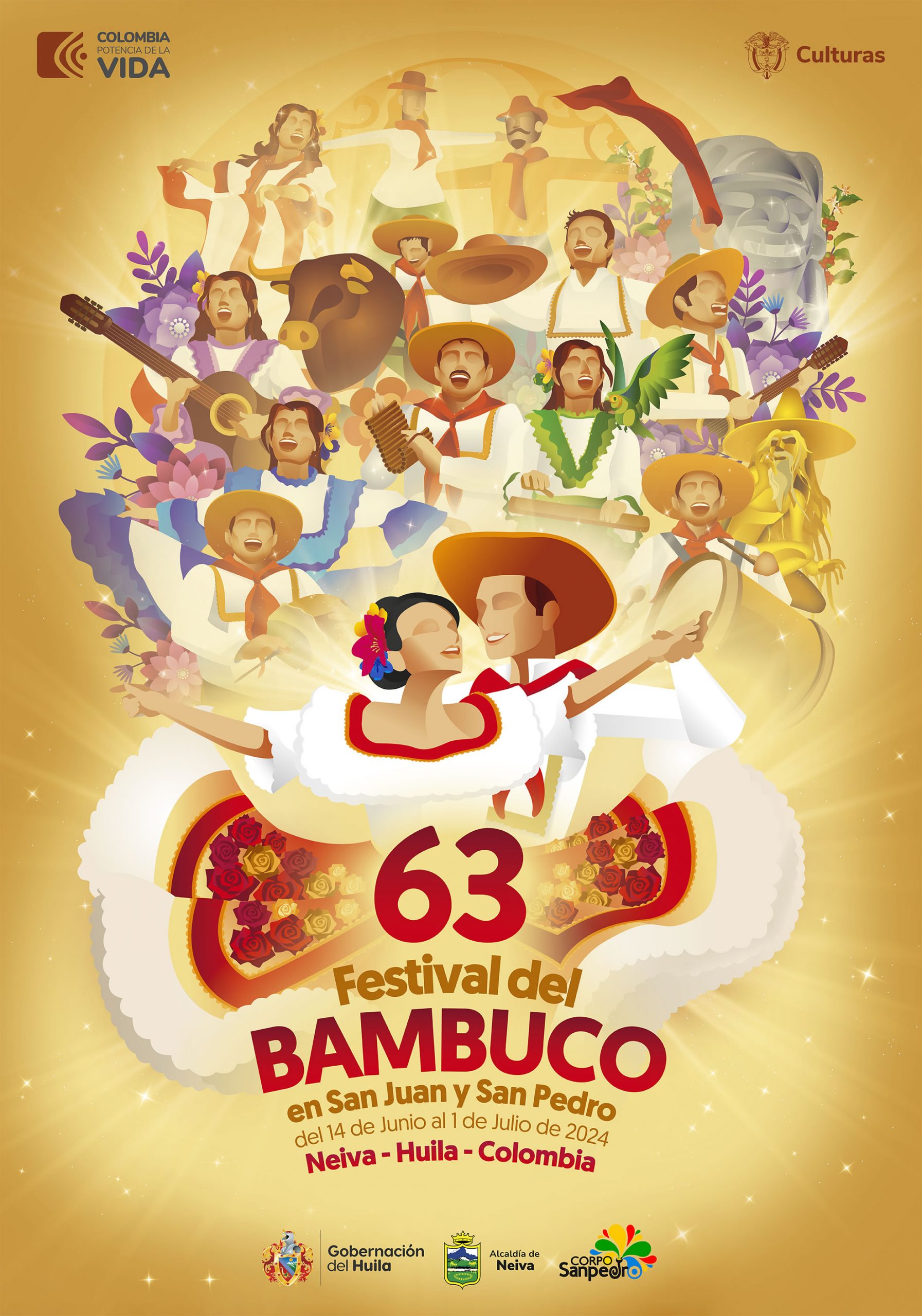 Este es el afiche del Festival de San Juan y San Pedro en su versión 63