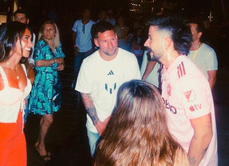Así fue la bienvenida que le dieron Maluma, J Balvin y Camilo a Messi en Miami