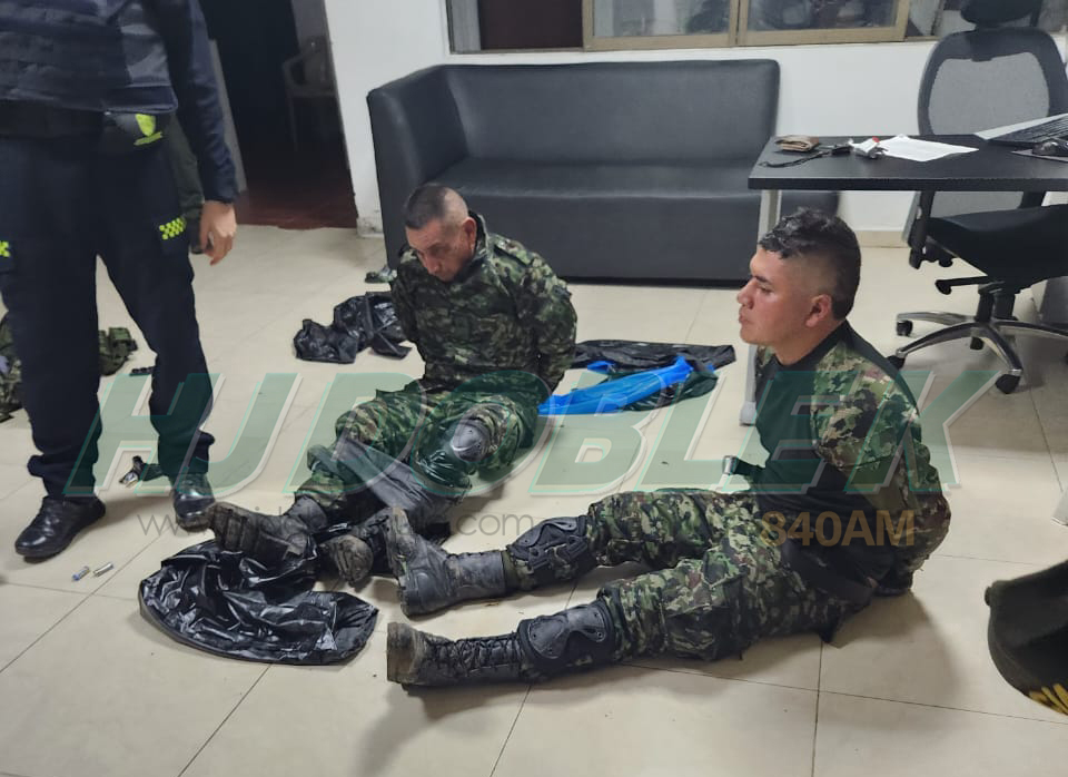 Capturados dos guerrilleros que iban a realizar un secuestro en Suaza, Huila