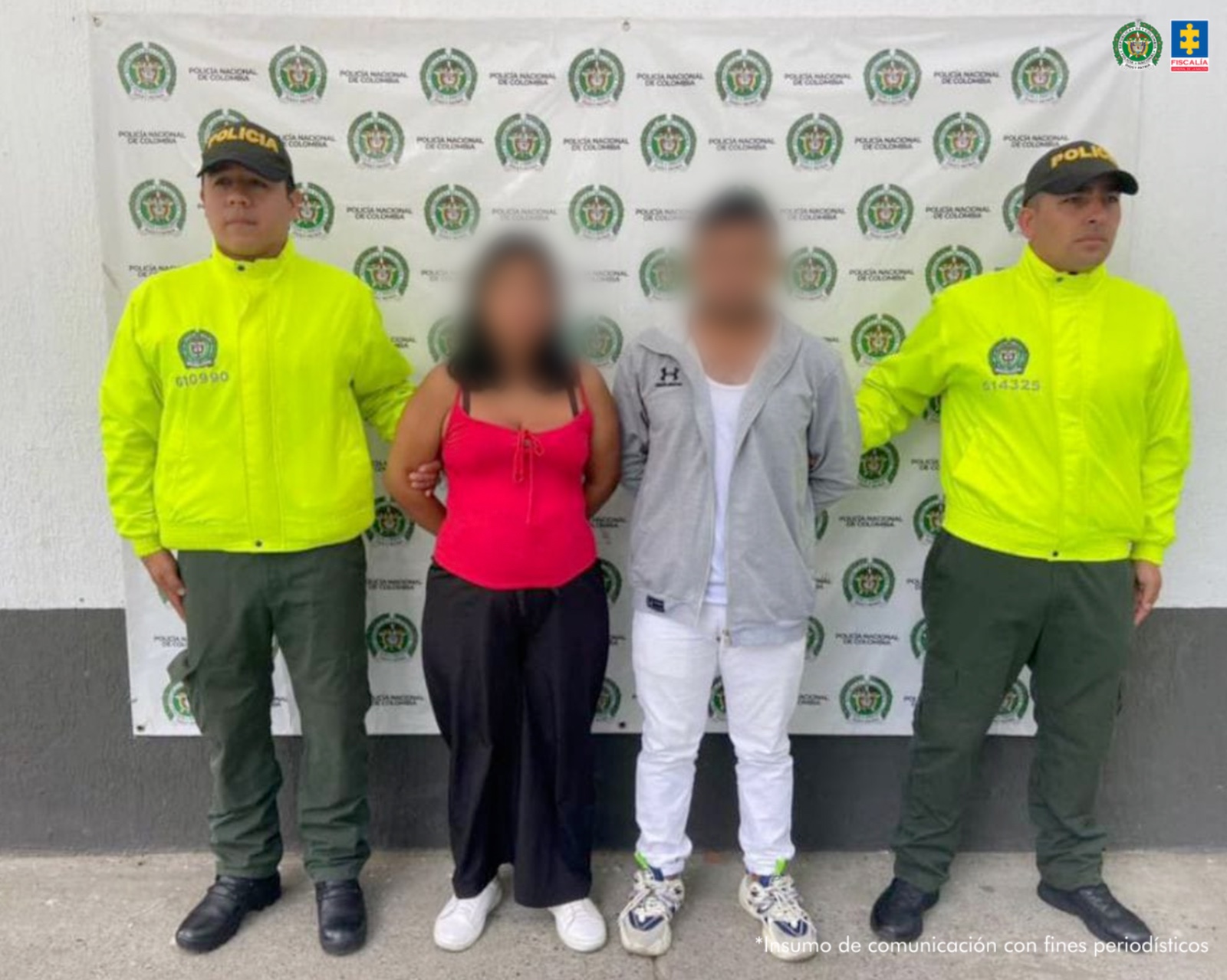 Judicializados un hombre y una mujer señalados de ser los presuntos autores del asesinato de Jhon Freddy Álvarez.