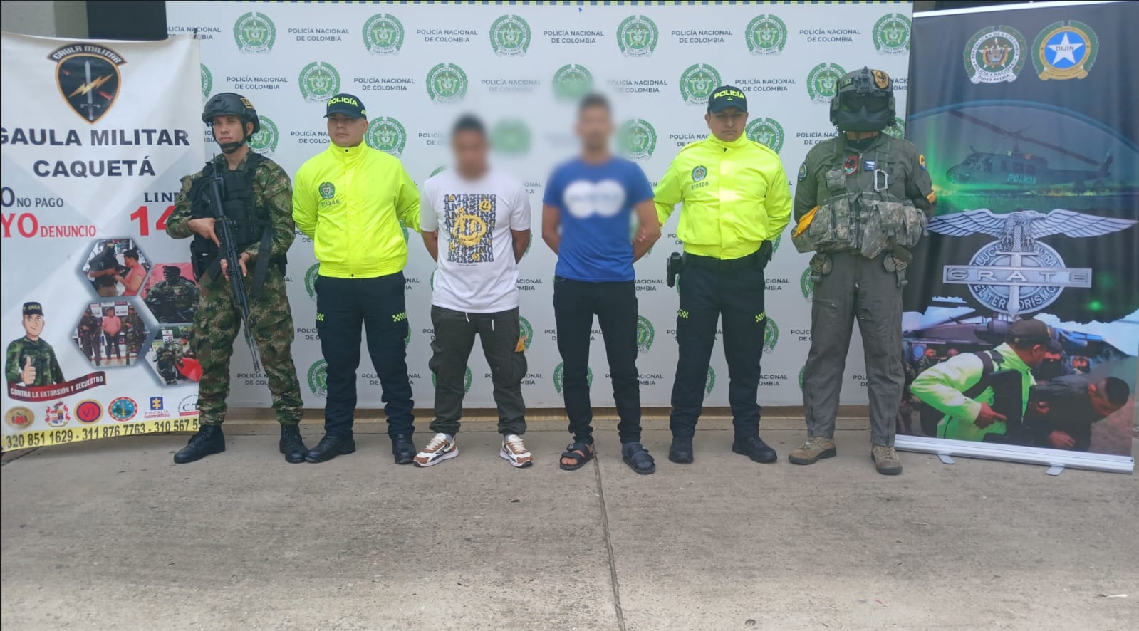 Fueron capturados en operaciones dos miembros de la estructura Teófilo Forero de las FARC