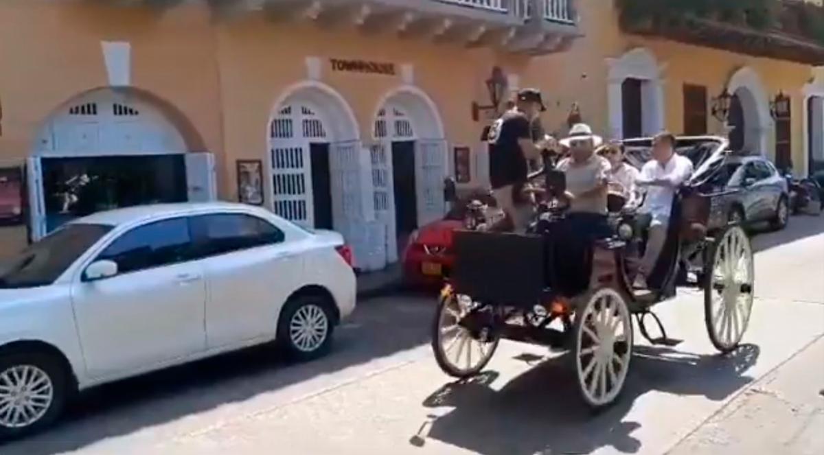 Rueda en Cartagena primer carruaje eléctrico