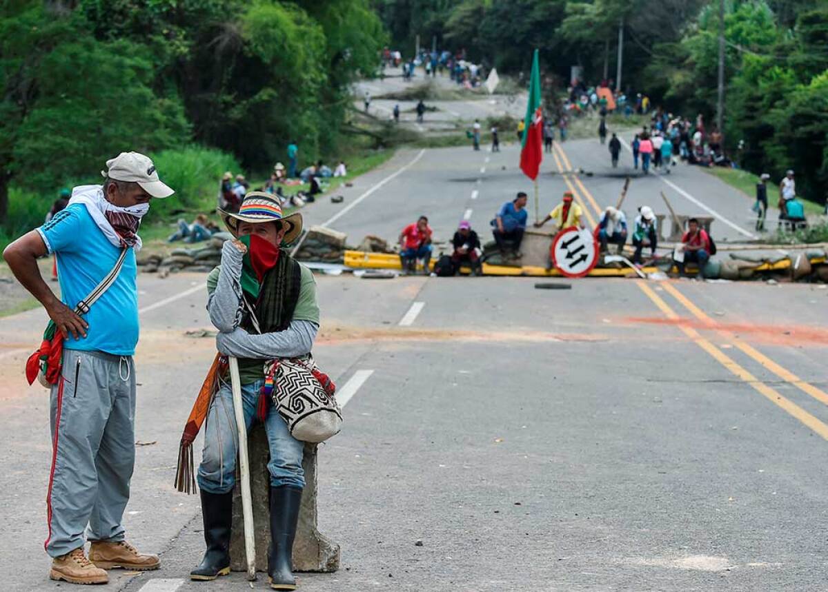 Cierre intermitente en la vía Mocoa- Putumayo por comunidades indígenas