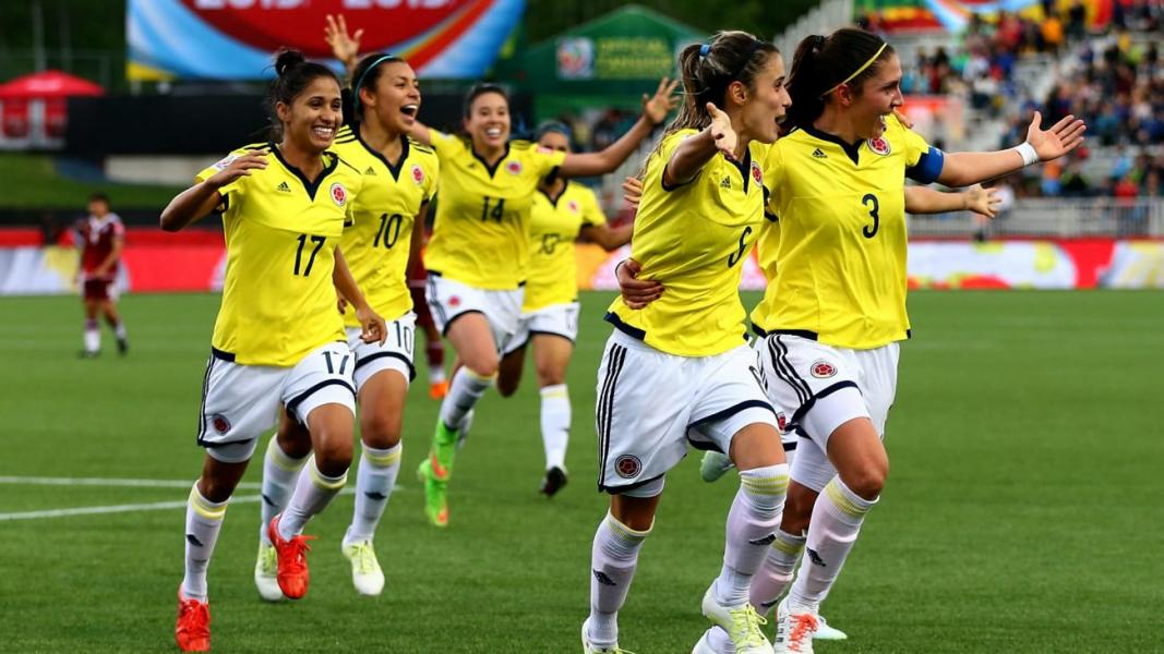 La selección femenina colombiana empato
