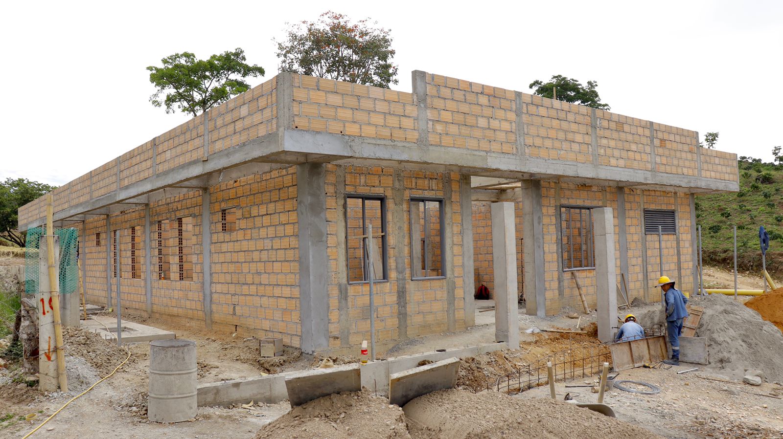 Construcción de puestos de salud de la ESE Manuel Castro Tovar alcanza un 80% de avance