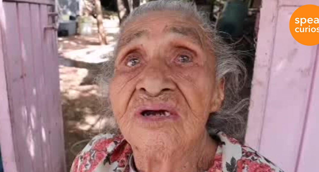 Con lágrimas, anciana de 97 años relató que sus 16 hijos se olvidaron de ella.