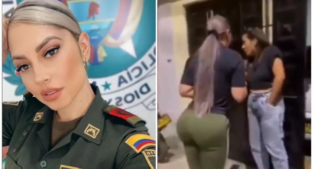 'La policía más 'sexy' de Colombia' se agarró con su vecina, pero sin uniforme.