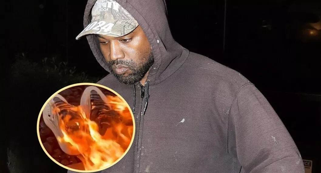 Quemó zapatos de la marca de Kanye West; su valor equivale a un carro nuevo en Colombia