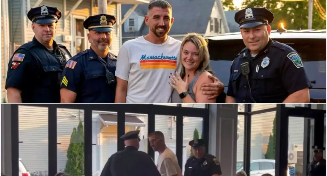 Hombre fingió arresto para pedirle matrimonio a su novia; agentes salieron buenos actores