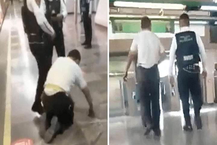 "Milagrazo": hombre que fingía discapacidad para pedir dinero fue descubierto y se marchó caminando