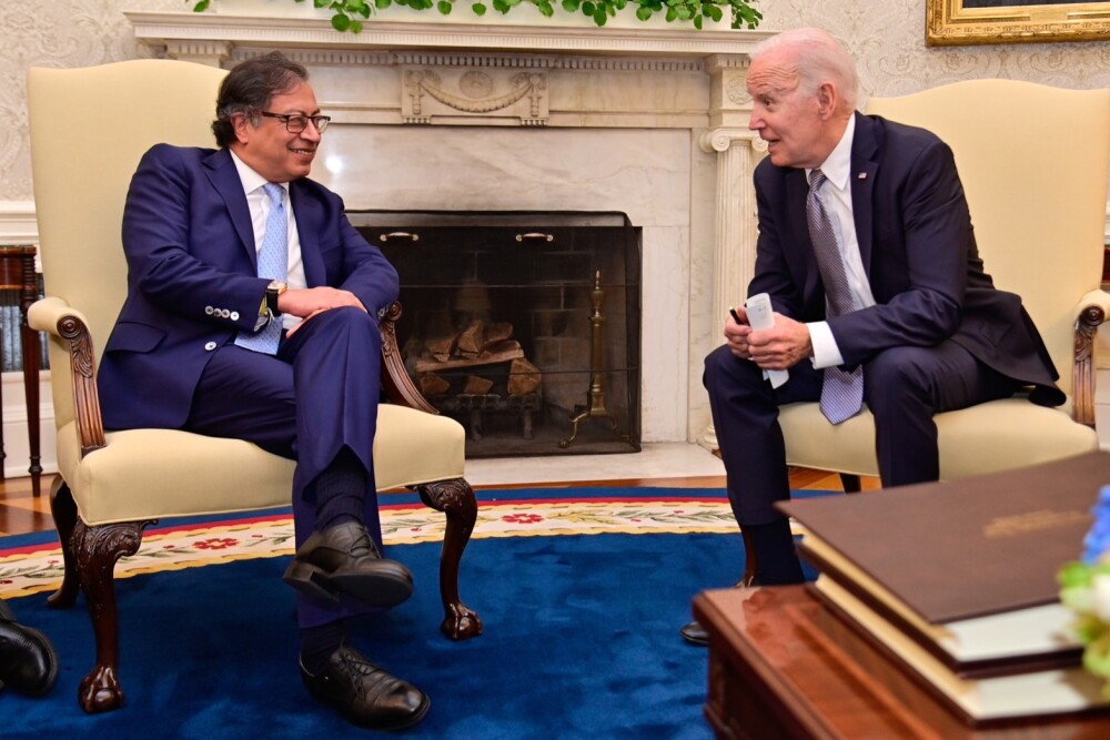 Petro y Joe Biden en reuniones