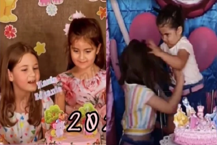 Mechoneada por apagar la vela: niñas de video viral celebran nuevo cumpleaños ¿se repitió la escena?