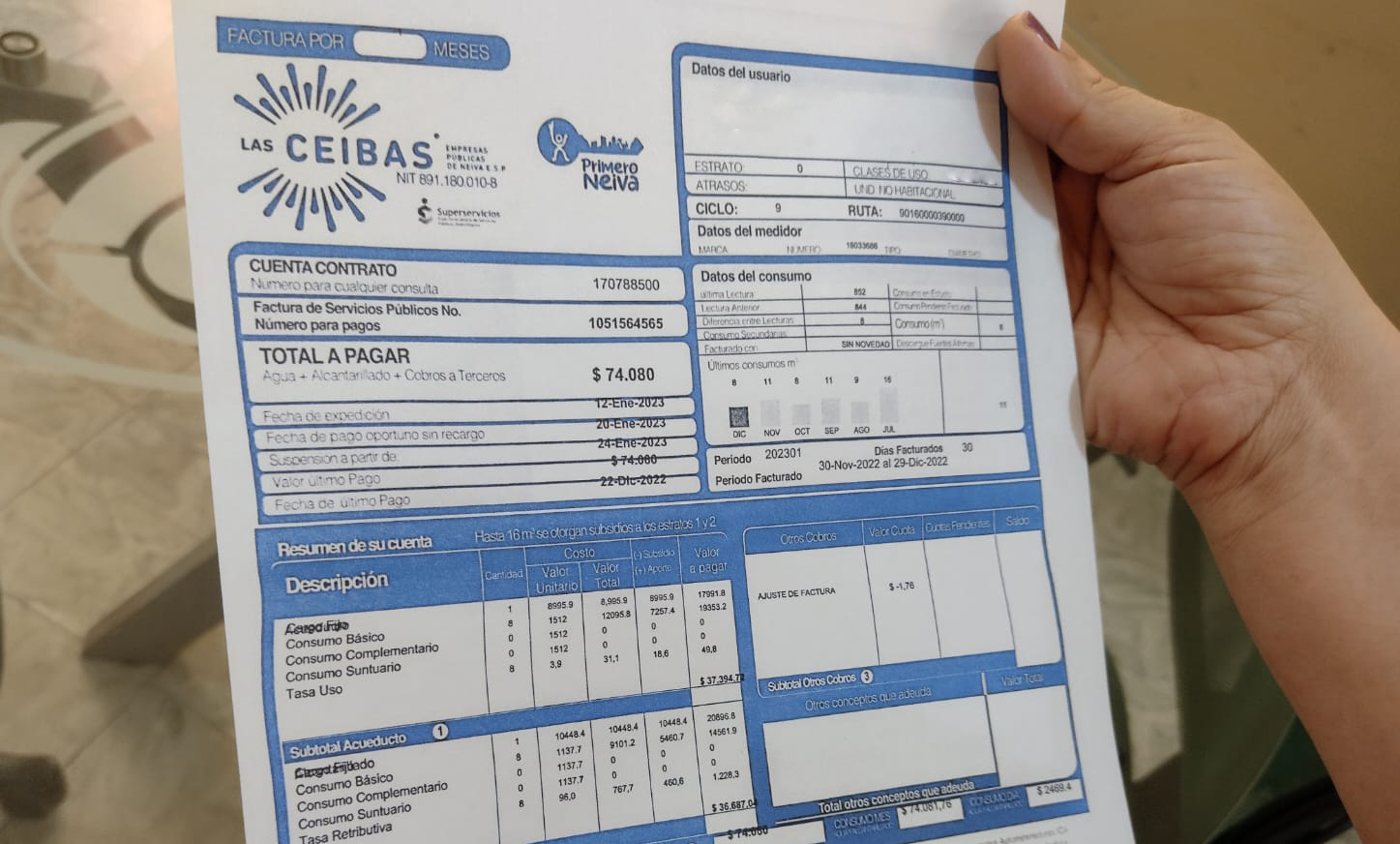 [AUDIO] Siguen presentándose errores en la facturación del agua en Neiva