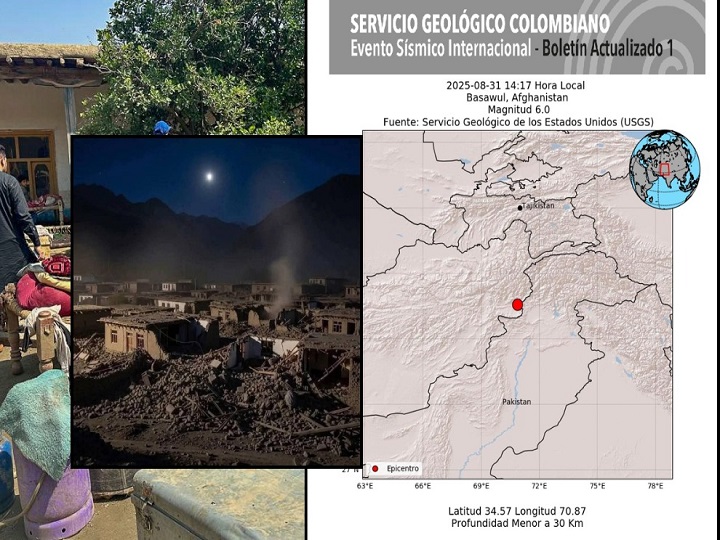 Devastador terremoto en Afganistán deja más de 800 muertos y miles de heridos
