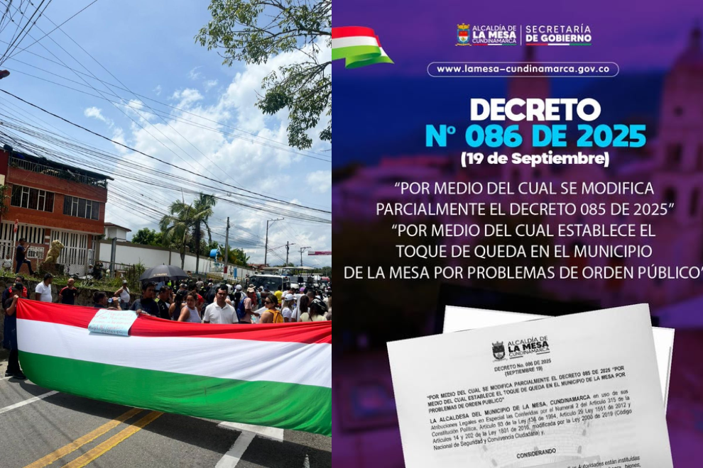 Comerciantes y Alcaldía fijan compromisos tras paro en La Mesa, Cundinamarca