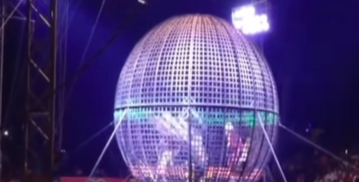 Show de motos de un circo termino en accidente