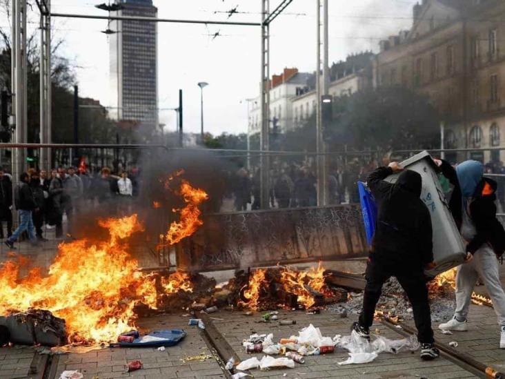 Protestas por reforma dejó heridos en Francia