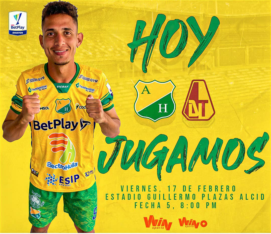 En pocas horas se enfrenta el Atlético Huila y el Tolima