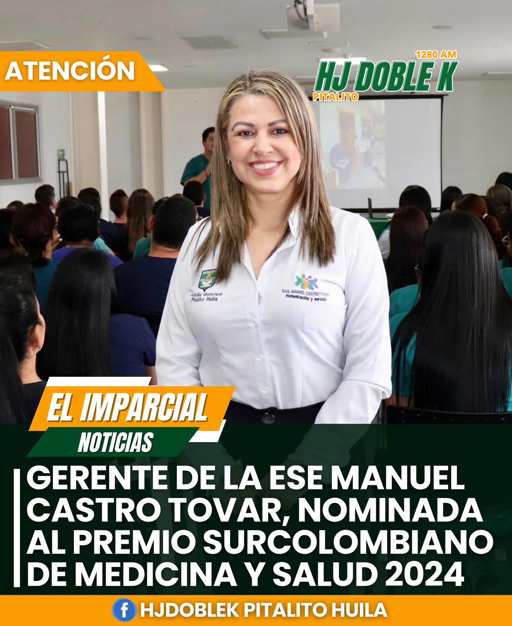 Oriana Sofía Peña Mazabel figura entre los ocho destacados profesionales nominados al prestigioso galardón
