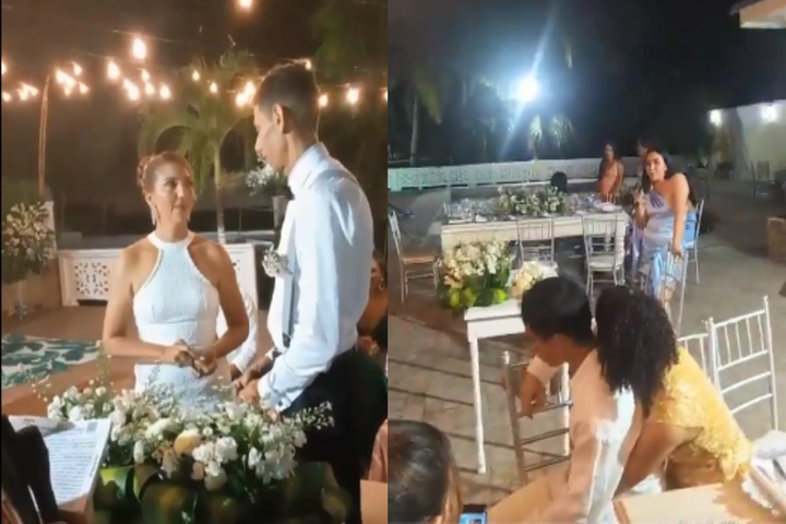 Se quedó vestido y alborotado, la novia no acepto casarse