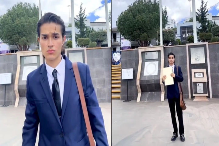 Joven se graduó de la universidad y  su familia no fue a la ceremonia