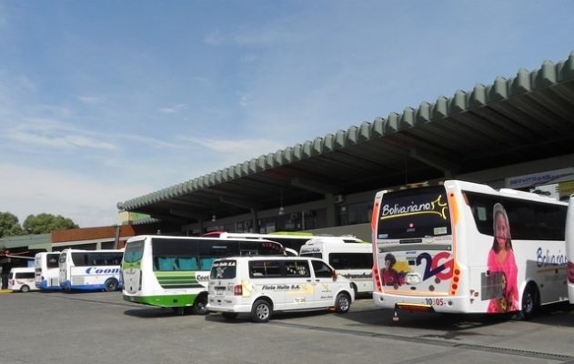 Transporte público en total normalidad en el Huila