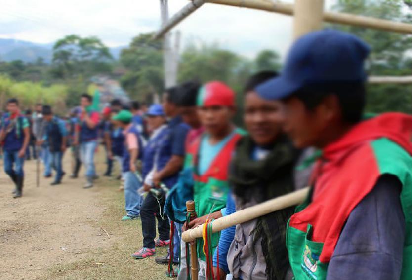Reunión del consejo regional de Indígenas del Huila con la Viceministra