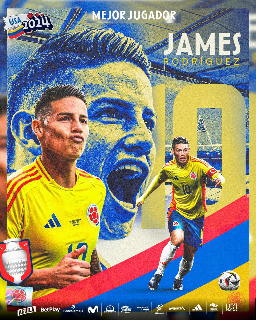 James Rodríguez elegido como el mejor jugador de la Copa América
