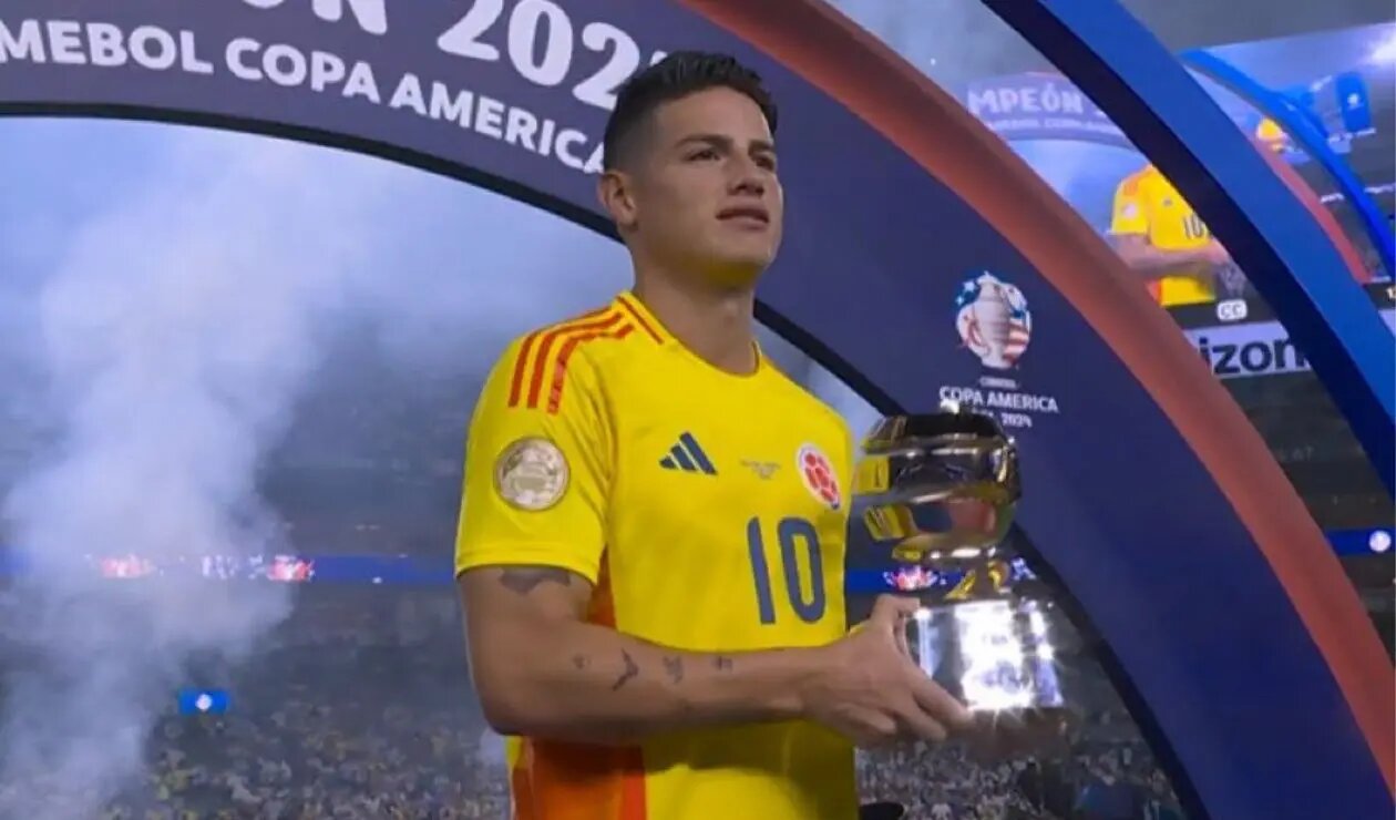 James Rodríguez fue elegido como el mejor jugador de la Copa América