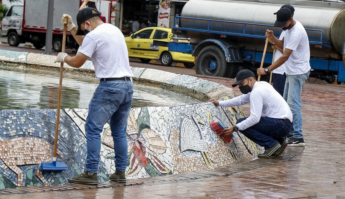 Jornada de embellecimiento y aseo al Parque Santander