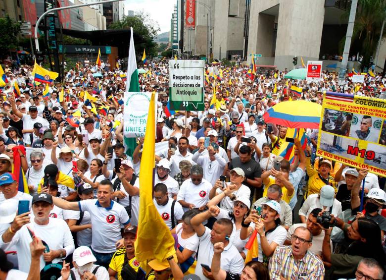 Hoy habrán marchas en contra del gobierno de Petro
