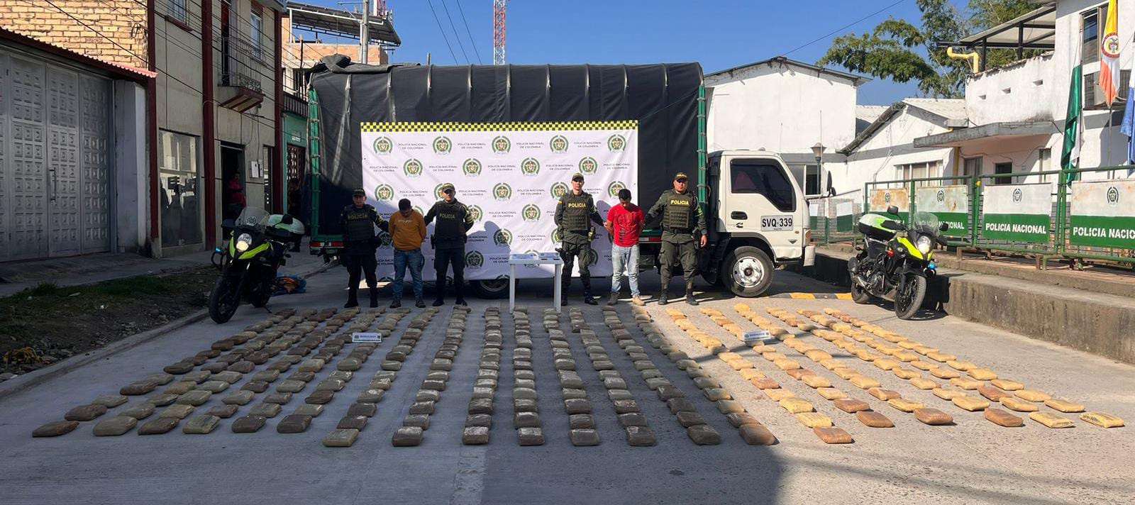 Fueron incautados 370 kilos de mariguana en las vías del Huila