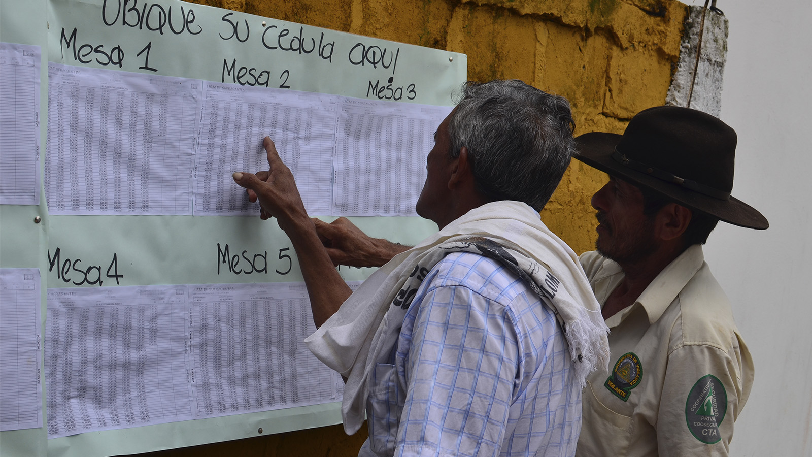 Fuerza pública presente en jornada electoral.
