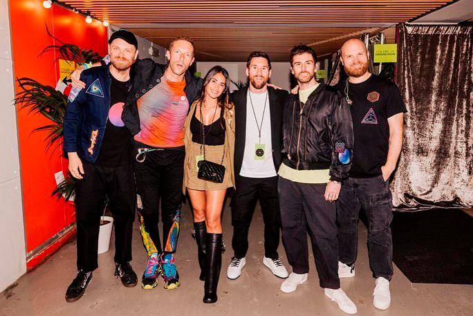 Messi fue visto en el concierto de Coldplay en Barcelona