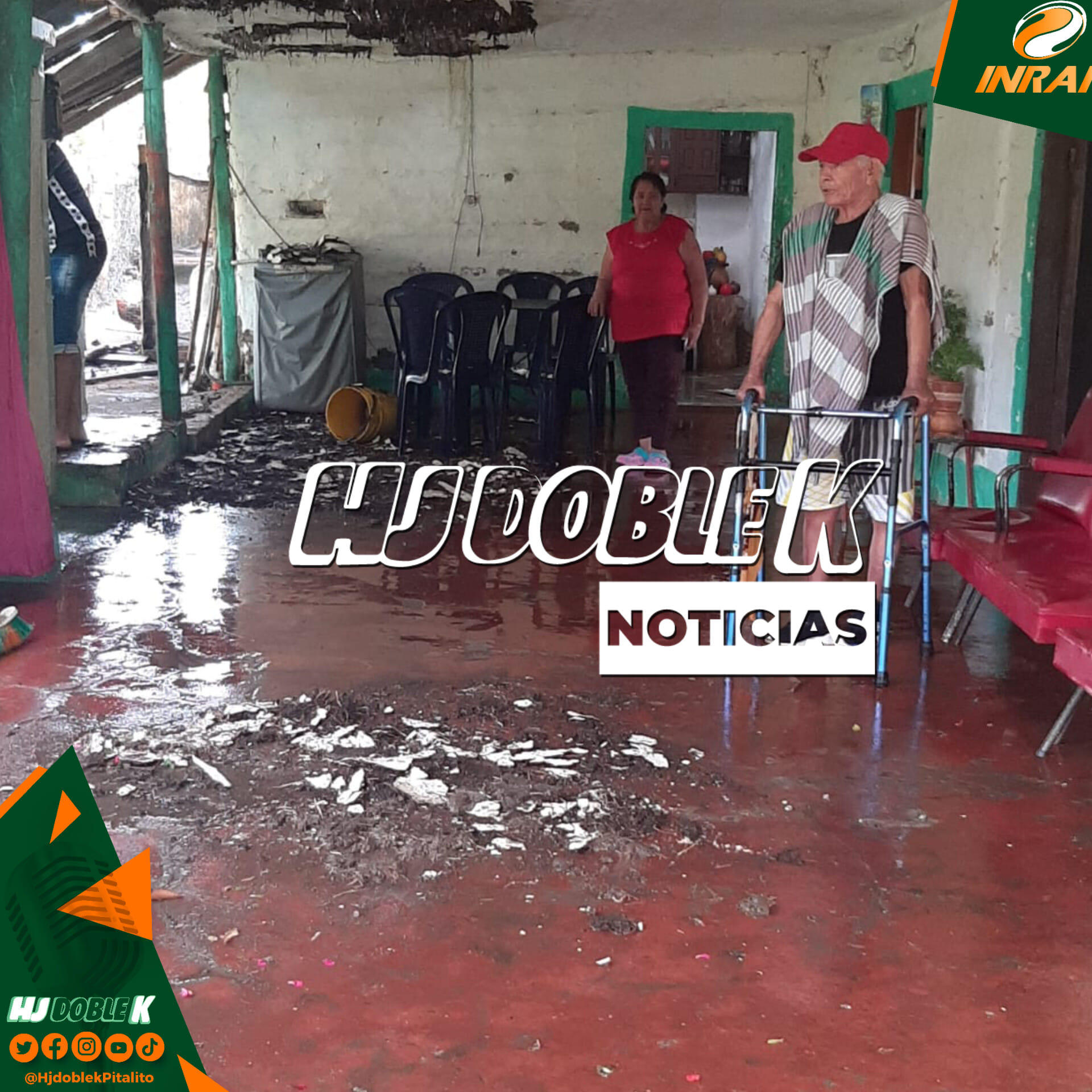 Afectaciones por fuertes lluvias