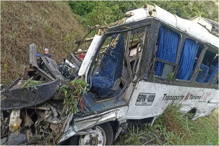 Accidente de ruta escolar en Boyacá