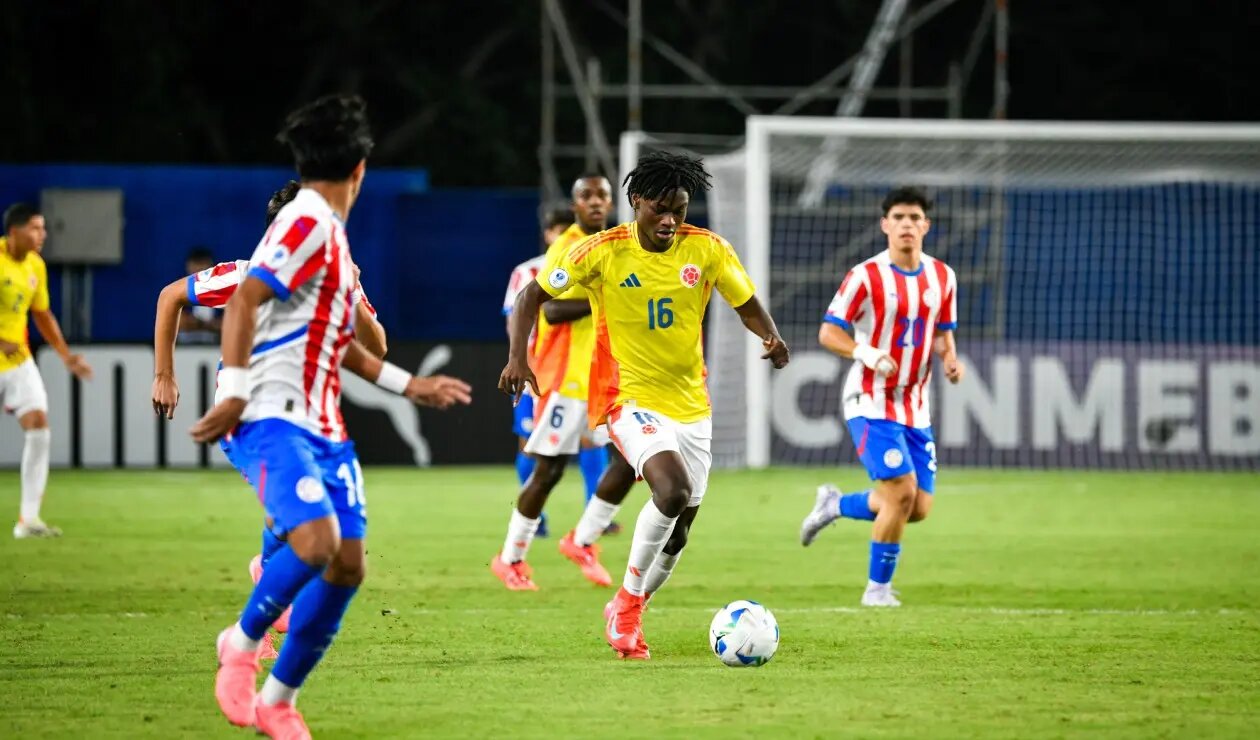 Selección Colombia perdió su invicto en el Sudamericano Sub 17 masculino de fútbol