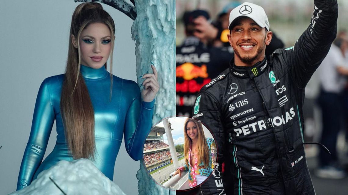 Shakira y Lewis Hamilton juntos en Barcelona