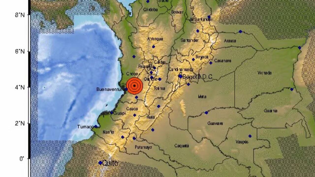 Tembló en el Valle del Cauca