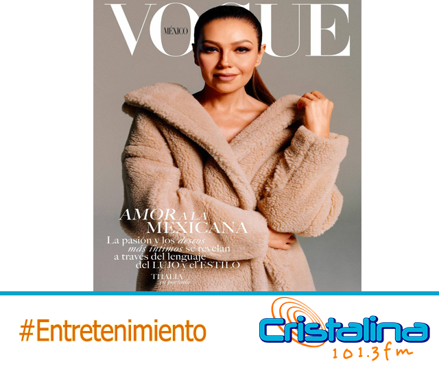 THALÍA CELEBRA SER POR MI PRIMERA PORTADA DE VOGUE EL SUEÑO QUE POR FIN ALCANZO