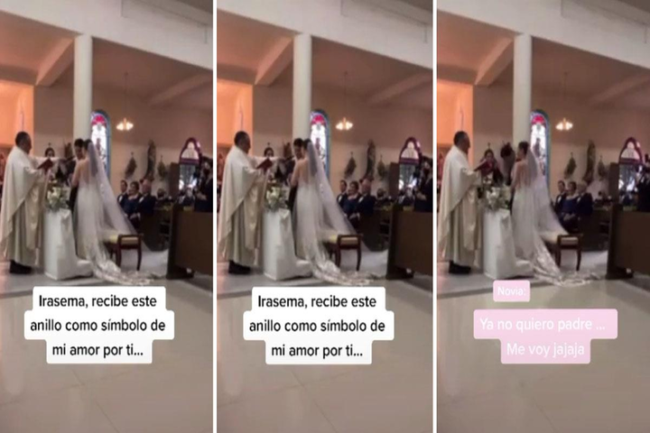"Siempre te seré infiel": novio se equivocó al leer los votos delante del sacerdote en la iglesia