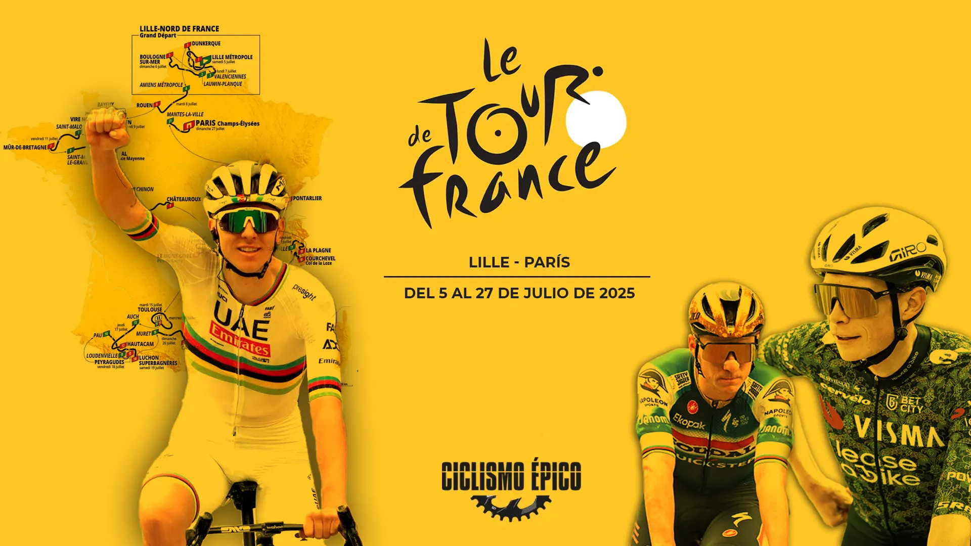 Todo listo para el inicio del Tour de Francia