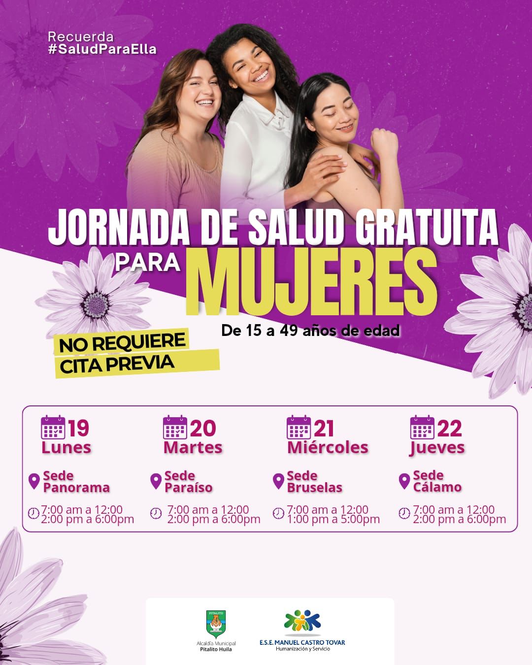 Jornada de salud para Mujeres en la ESE Manuel Castro Tovar